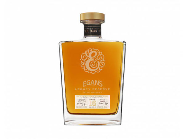 tour de col, ruban gros grain doré à la feuille, Egan’s Whiskey Legacy 16 ans d’âge